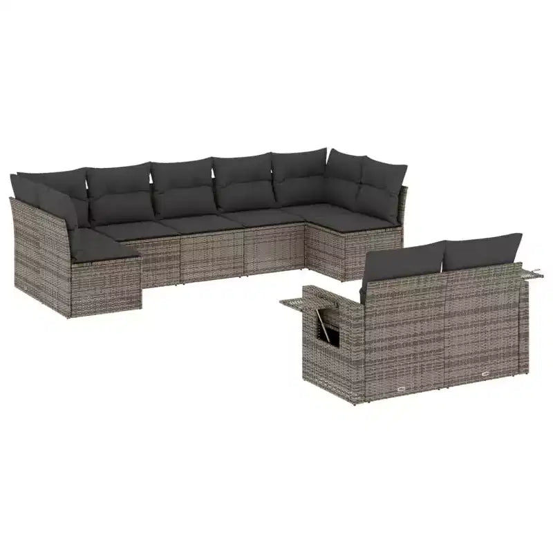 vidaXL Salon de jardin modulable avec coussins -ou Options