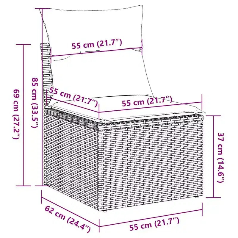 vidaXL Salon de jardin avec coussins – Confort extérieur moderne