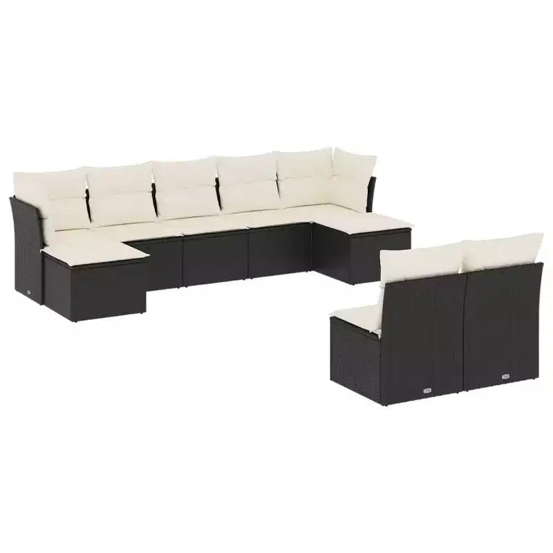 vidaXL Salon de jardin avec coussins – Confort extérieur moderne