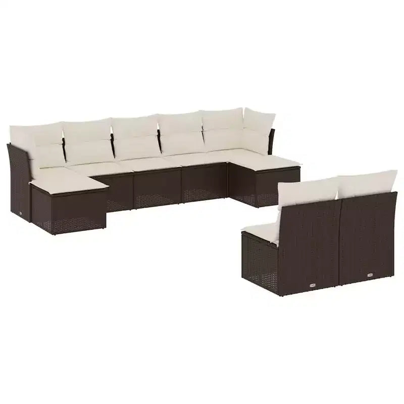 vidaXL Salon de jardin avec coussins – Confort extérieur moderne