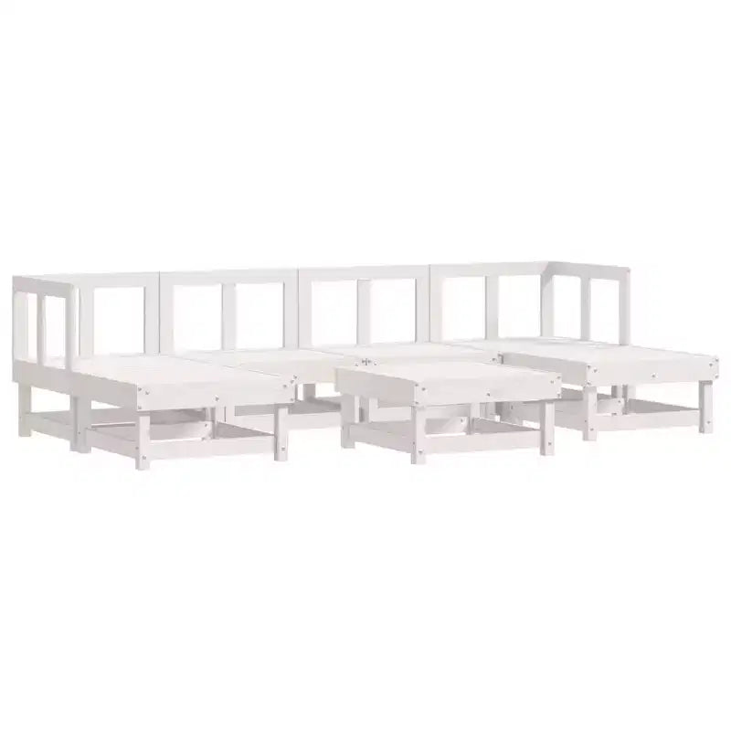 vidaXL Garden Lounge Set Natural Pine Solid Pine Wood