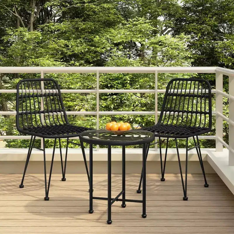 vidaXL Salon de jardin en résine tressée