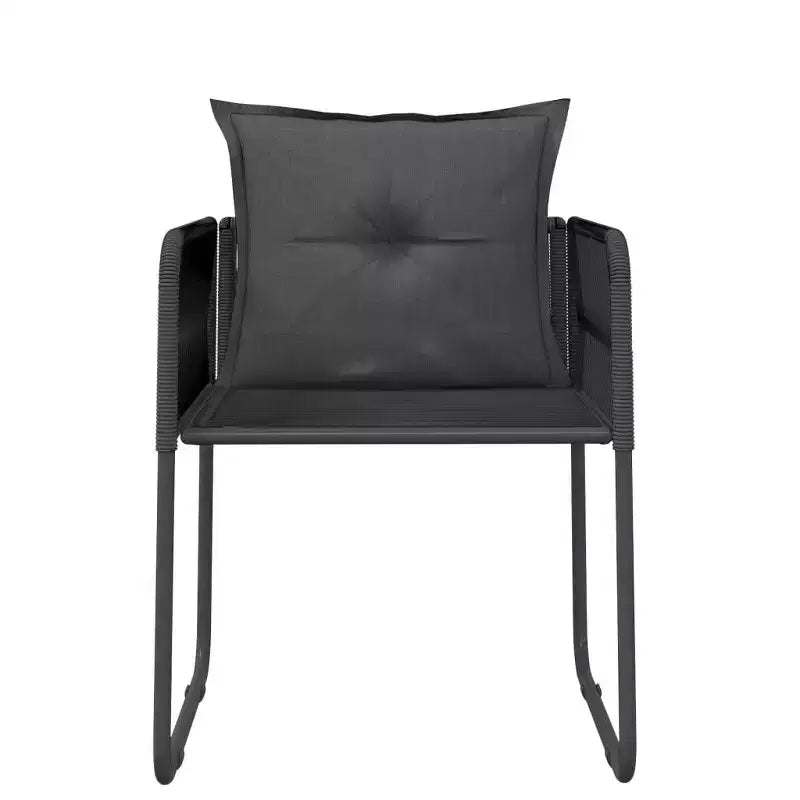 vidaXL Ensemble de salle à manger d'extérieur avec chaises rembourrées