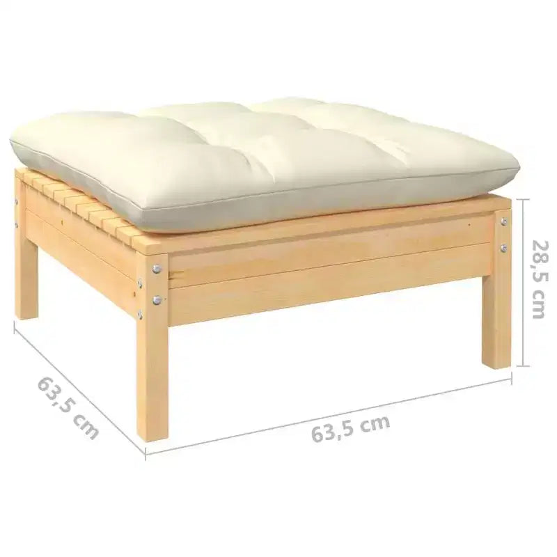 vidaXL Salon de jardin modulable avec coussins de différentes couleurs