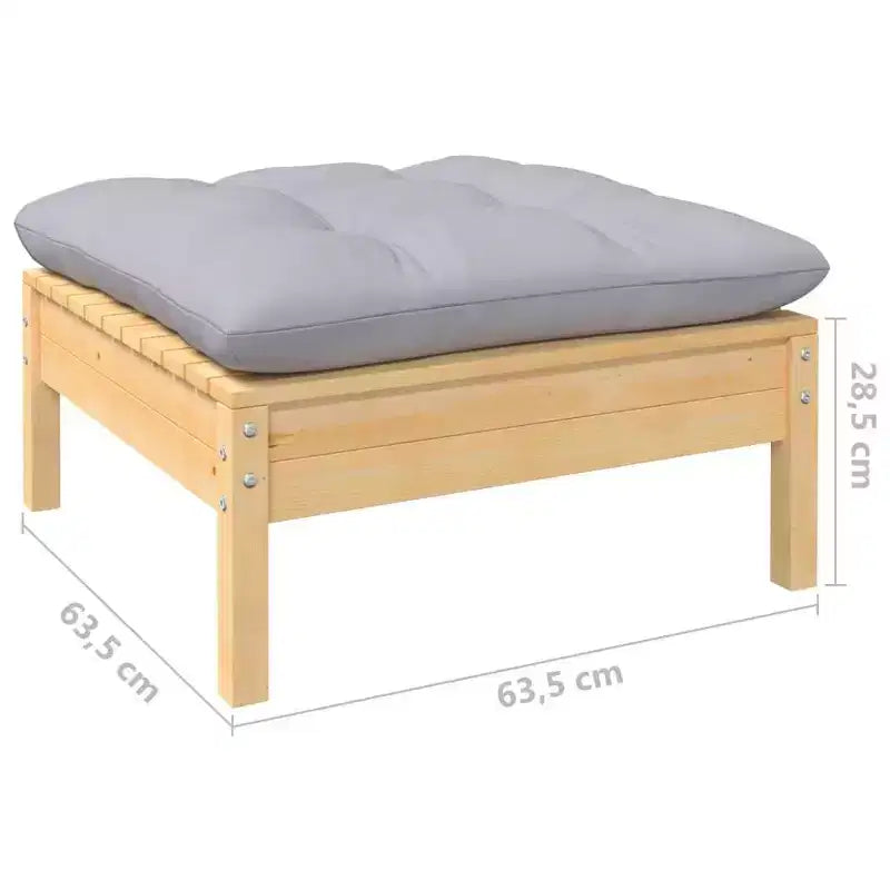 vidaXL Salon de jardin modulable avec coussins de différentes couleurs