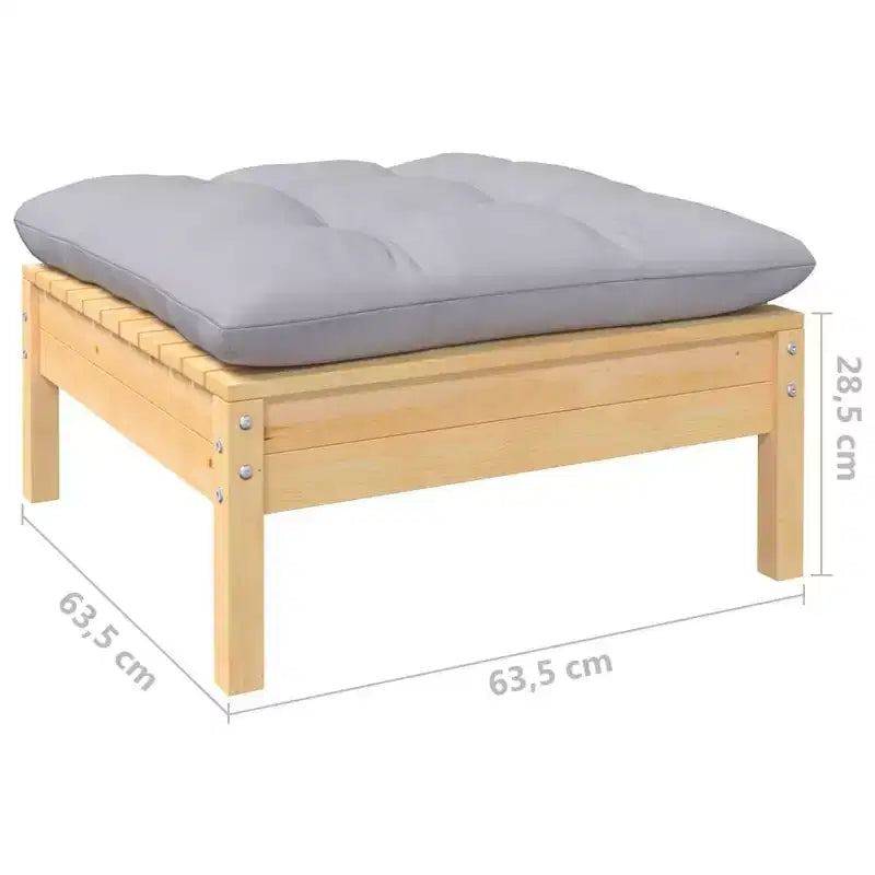vidaXL Salon de jardin modulable avec coussins de différentes couleurs