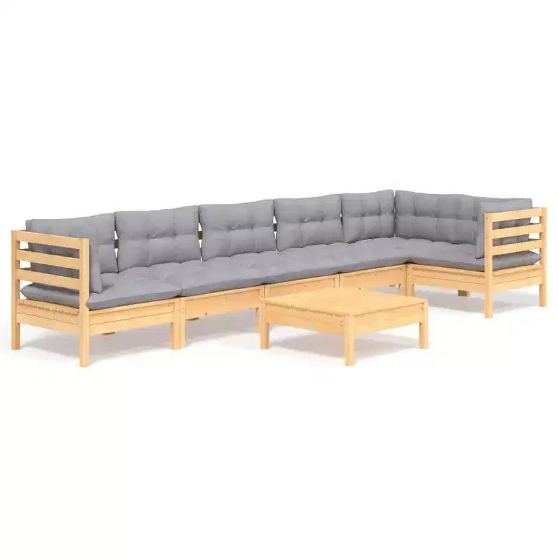 vidaXL Modular Outdoor Lounge Set with Cushions in Various Colors
