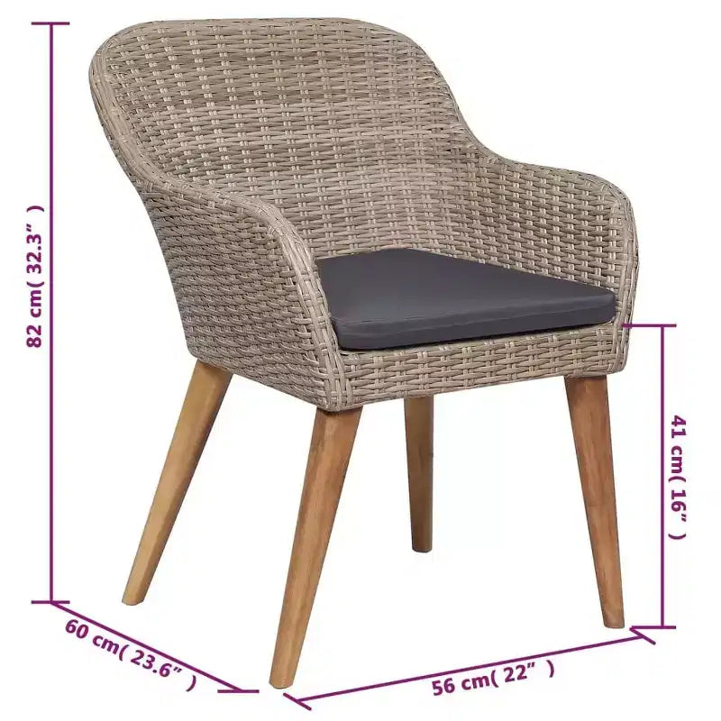 vidaXL Salon de jardin modulaire avec coussins Bois de pin massif