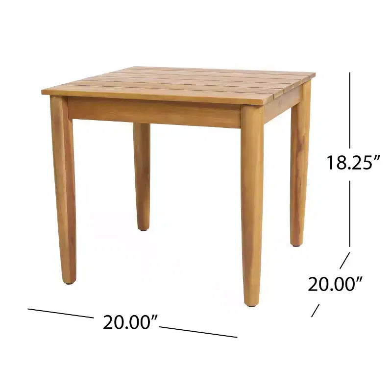 Christopher Knight Home Berenice Ensemble de 3 Transats de Patio en Bois d'Acacia et Rotin avec Coussins et Table à Lattes