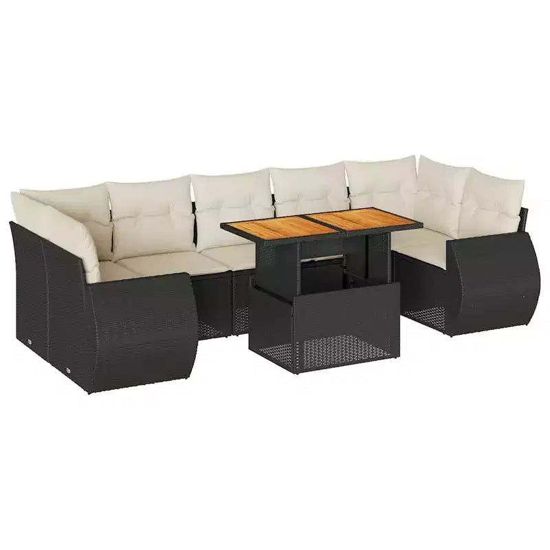 vidaXL Modular Garden Sofa Set with Cushions