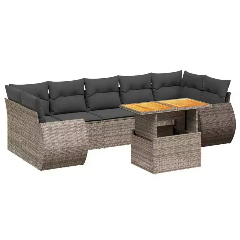 Ensemble de canapés de jardin modulaires vidaXL avec coussins