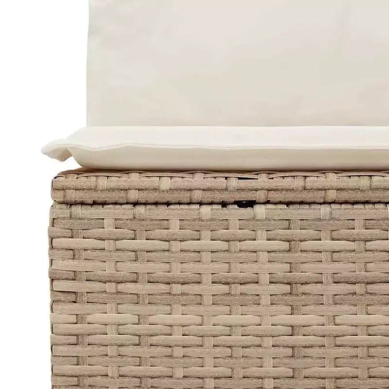 vidaXL Salon de jardin tendance avec coussins – Résine tressée, divers coloris