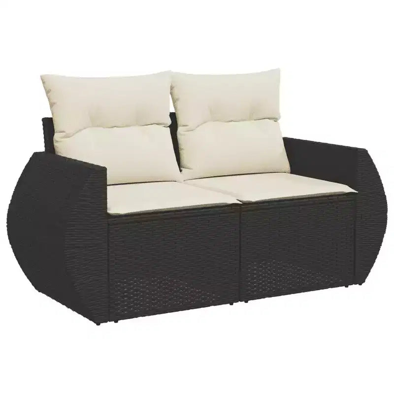vidaXL Salon de jardin avec canapé et pieds réglables Rectangulaire