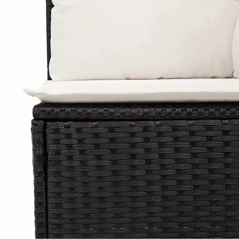 vidaXL Salon de jardin en résine tressée avec coussins