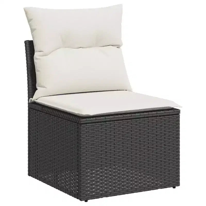vidaXL Ensemble de canapé de jardin modulable flexible avec coussins de différentes couleurs