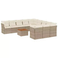 vidaXL Garden Sofa Set PE rattan Large Set Modular