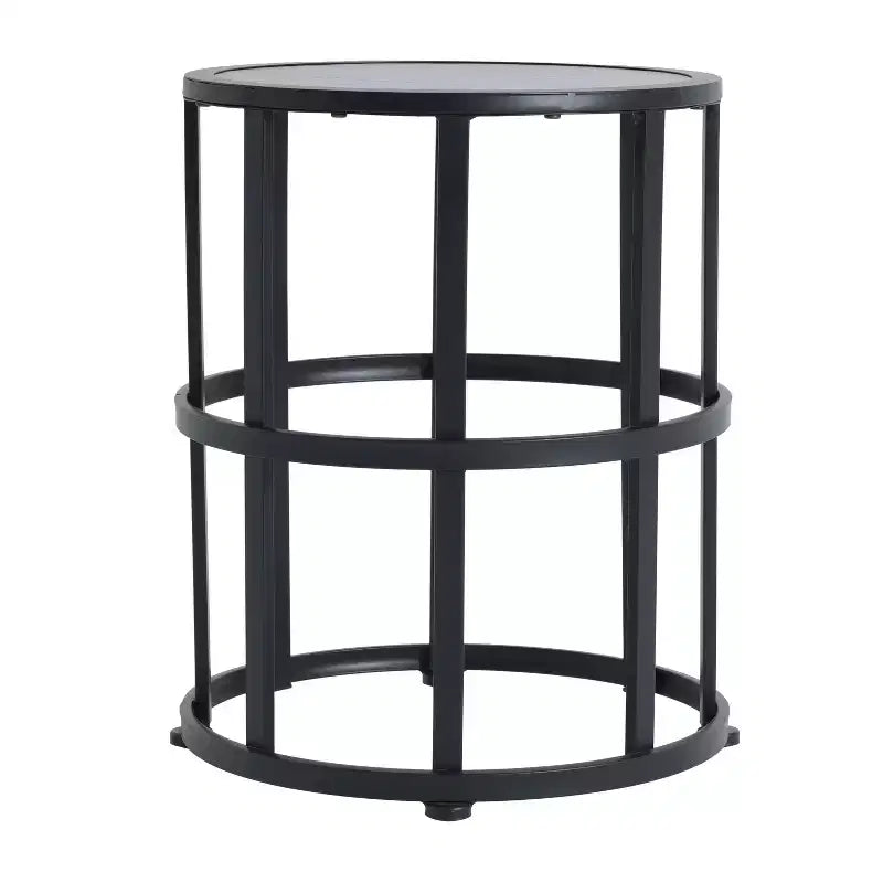 Christopher Knight Home Ilaria Ensemble de 3 Fauteuils à Bascule d'extérieur en Rotin avec Table d'Appoint en Carreaux de Céramique