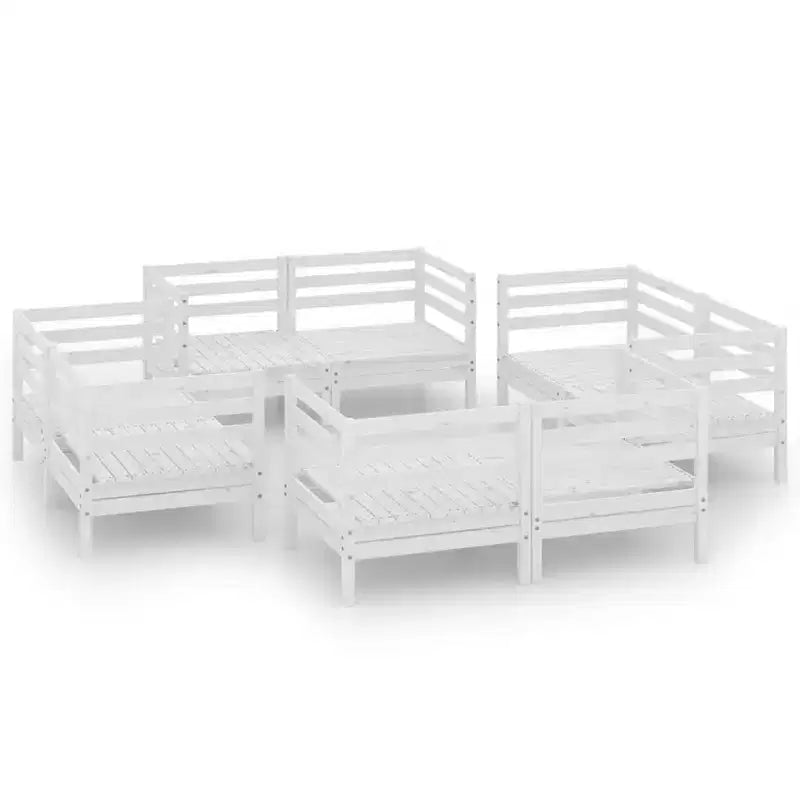 vidaXL Salon de jardin 8 pièces modulable en pin massif
