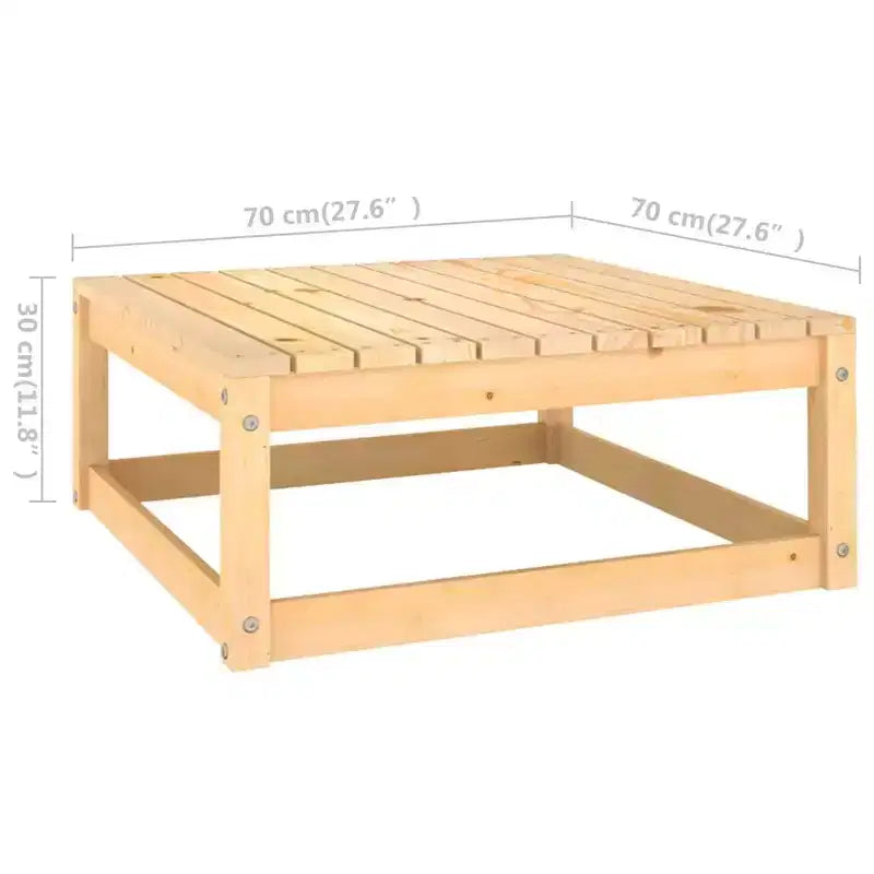 vidaXL Salon de jardin en pin massif, taille unique, modulable