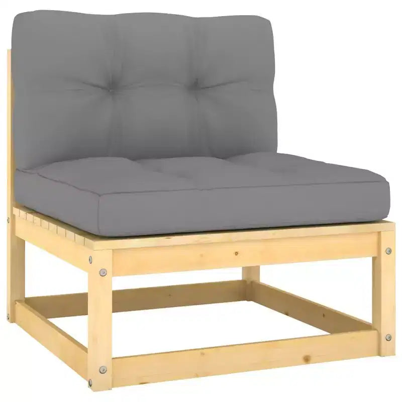 vidaXL Salon de jardin en pin massif, taille unique, modulable