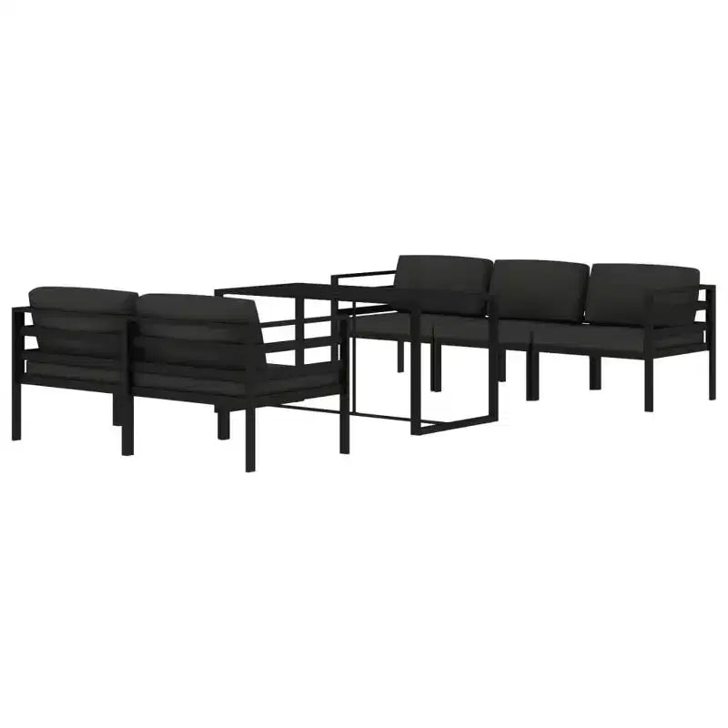 vidaXL Salon de jardin anthracite