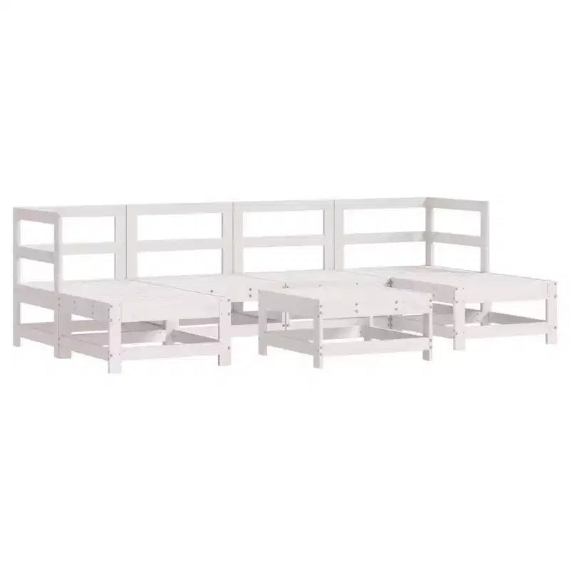 vidaXL Garden Lounge Set Solid pinewood, plywood Large Stackable