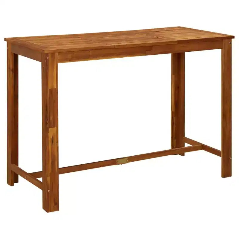 vidaXL Ensemble de bar de jardin Bois naturel Bois d'acacia massif avec finition huilée Grand