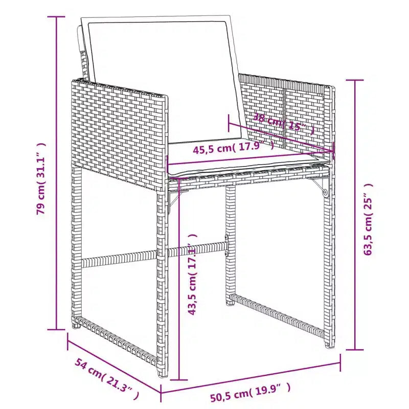 vidaXL Ensemble repas de jardin beige, marron, blanc crème