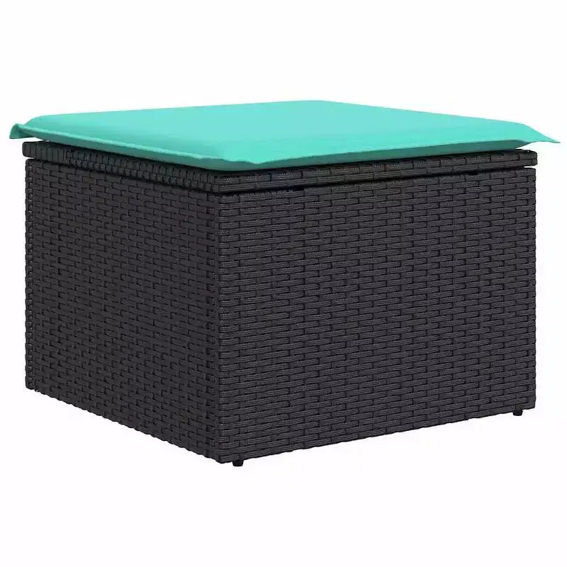 vidaXL Salon de jardin 6 pcs en résine tressée turquoise