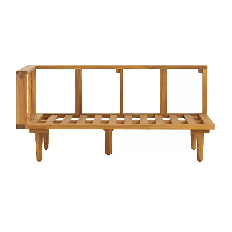 ModernLuxe Salon de jardin modulable en forme de L, ensemble de conversation d'extérieur résistant aux intempéries, ensemble de détente avec coussins, table et oreillers