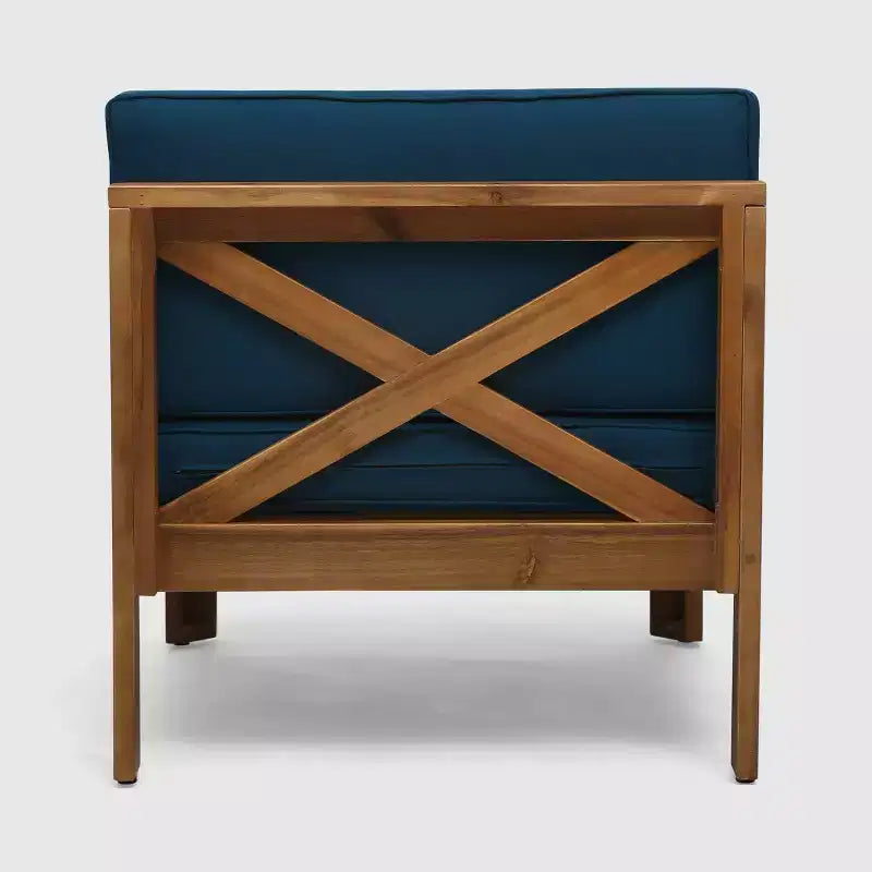Ensemble de conversation Alcove 5 pièces en bois d'acacia - Christopher Knight Home