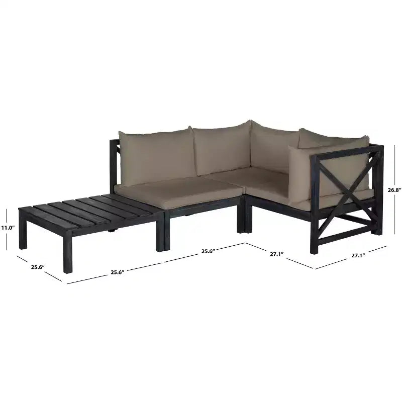 Ensemble de canapés de patio modulaires Lynwood - Intérieur/Extérieur - PAT6713 - Safavieh
