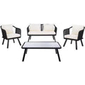 Torsla 4 Piece Rope Living Set - Indoor/Outdoor - PAT7520 - Safavieh