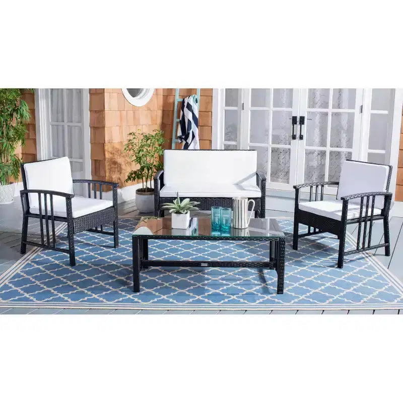 Ensemble de salon Reslor 4 pièces - Intérieur/Extérieur - PAT7713 - Safavieh