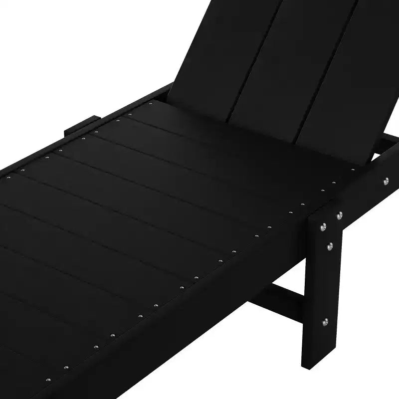 WestinTrends Ashore Chaise Longue Inclinable Moderne en Poly avec Roues et Table d'appoint incluse