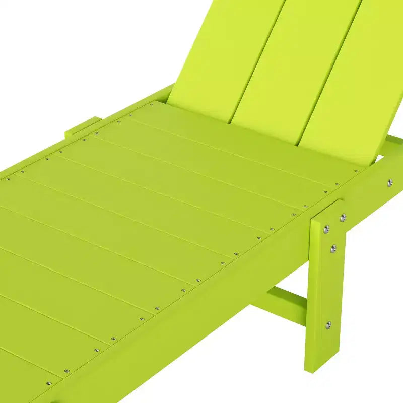 WestinTrends Ashore Chaise Longue Inclinable Moderne en Poly avec Roues et Table d'appoint incluse