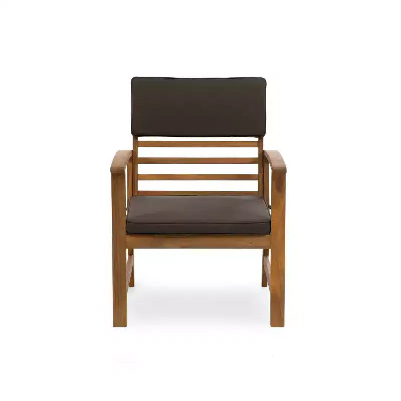Greemotion Ensemble de conversation d'extérieur 4 pièces Hana pour petits espaces
