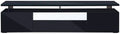 Adam 68 Modern TV Stand with Storage and Cable Management for TVs up to 75- Black