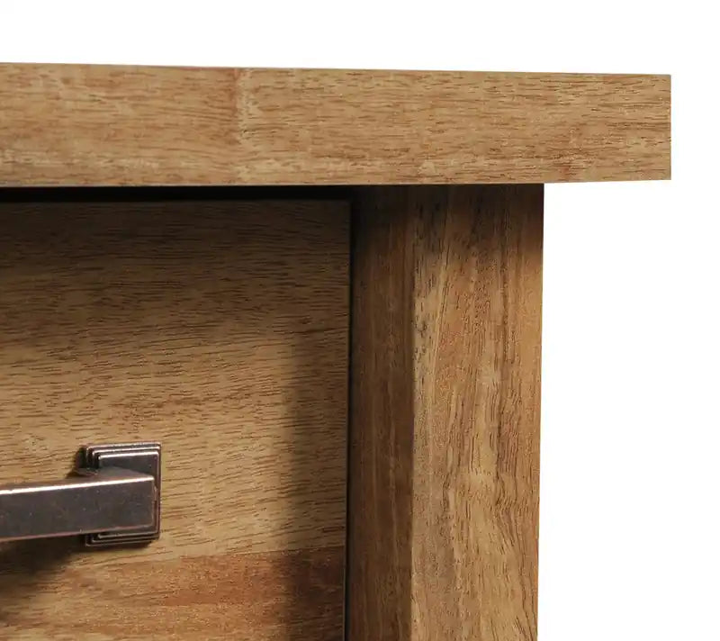 53.15 Bureau avec 2 tiroirs et armoire - Marron clair