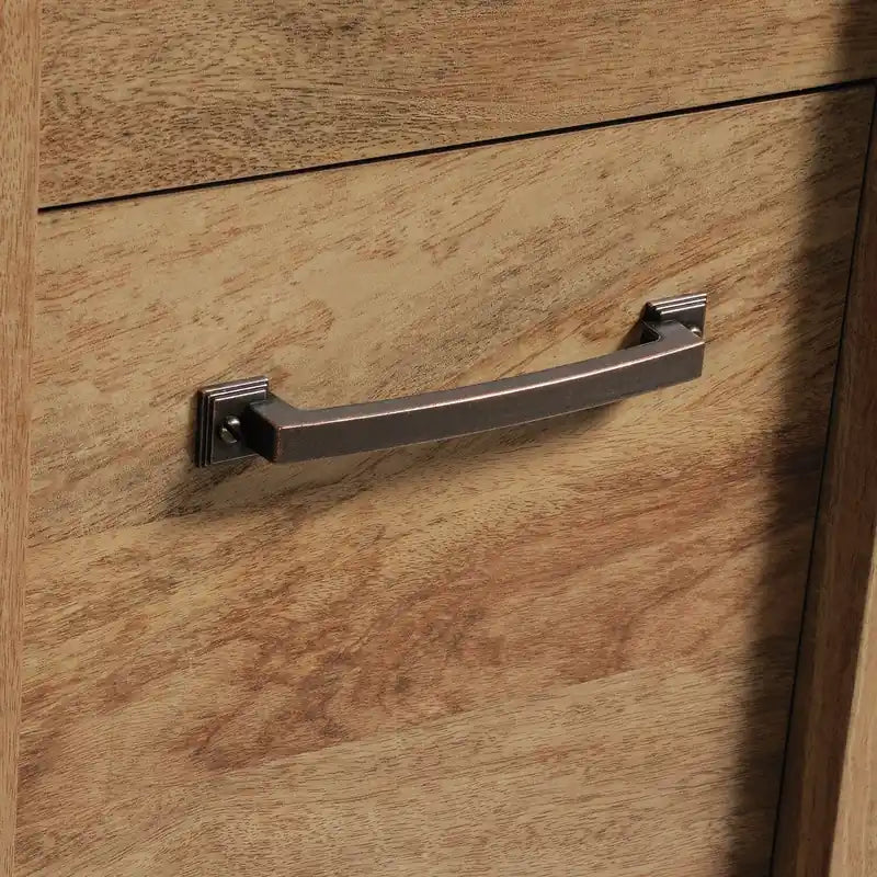 53.15 Bureau avec 2 tiroirs et armoire - Marron clair