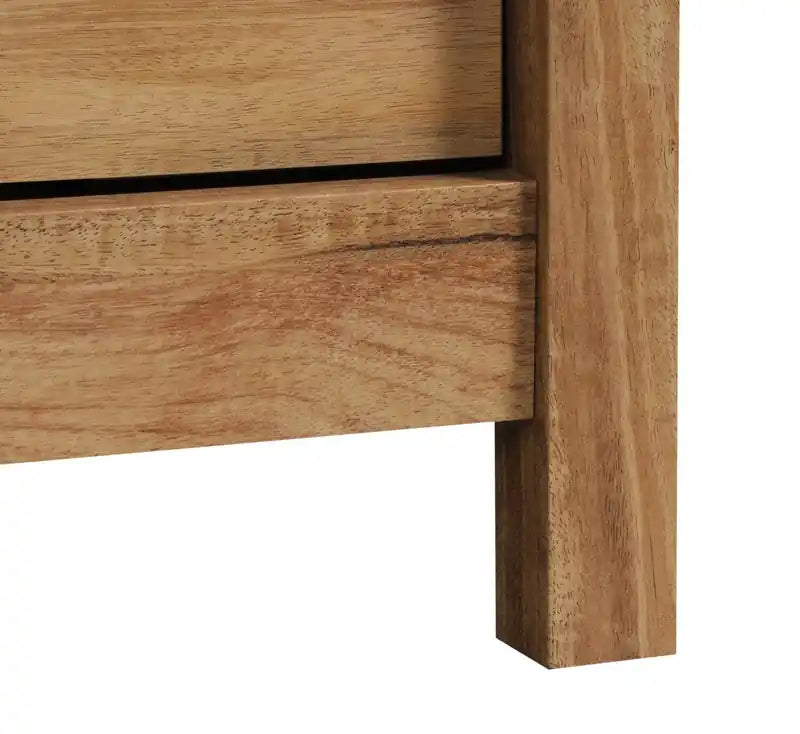 53.15 Bureau avec 2 tiroirs et armoire - Marron clair
