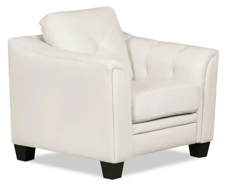Canapé 40 places en tissu imitation cuir avec capitonnage à boutons