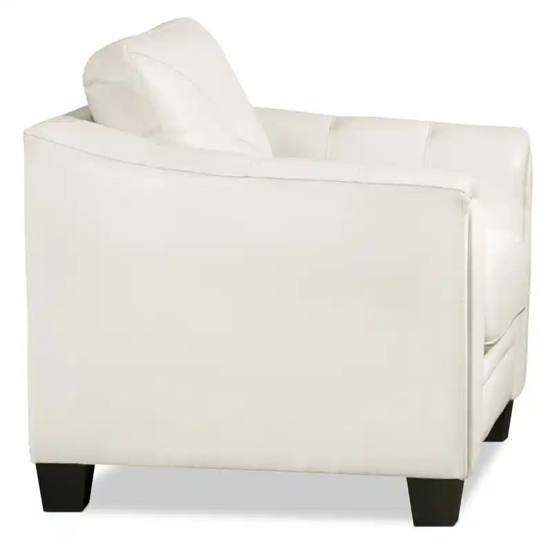 Canapé 40 places en tissu imitation cuir avec capitonnage à boutons