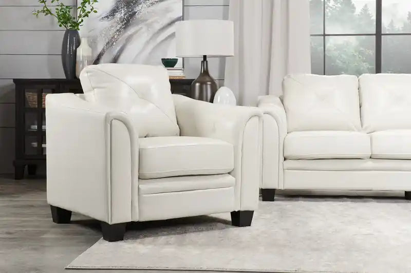 Canapé 40 places en tissu imitation cuir avec capitonnage à boutons