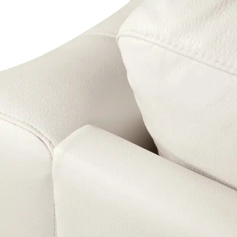 Canapé 40 places en tissu imitation cuir avec capitonnage à boutons