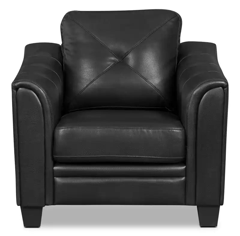 Canapé 40 places en tissu imitation cuir avec capitonnage à boutons