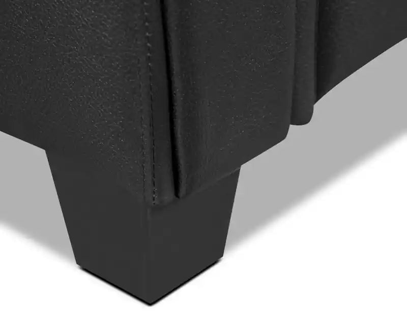 Canapé 40 places en tissu imitation cuir avec capitonnage à boutons