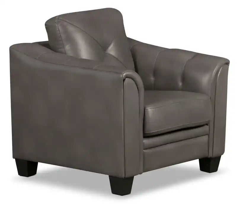 Canapé 40 places en tissu imitation cuir avec capitonnage à boutons