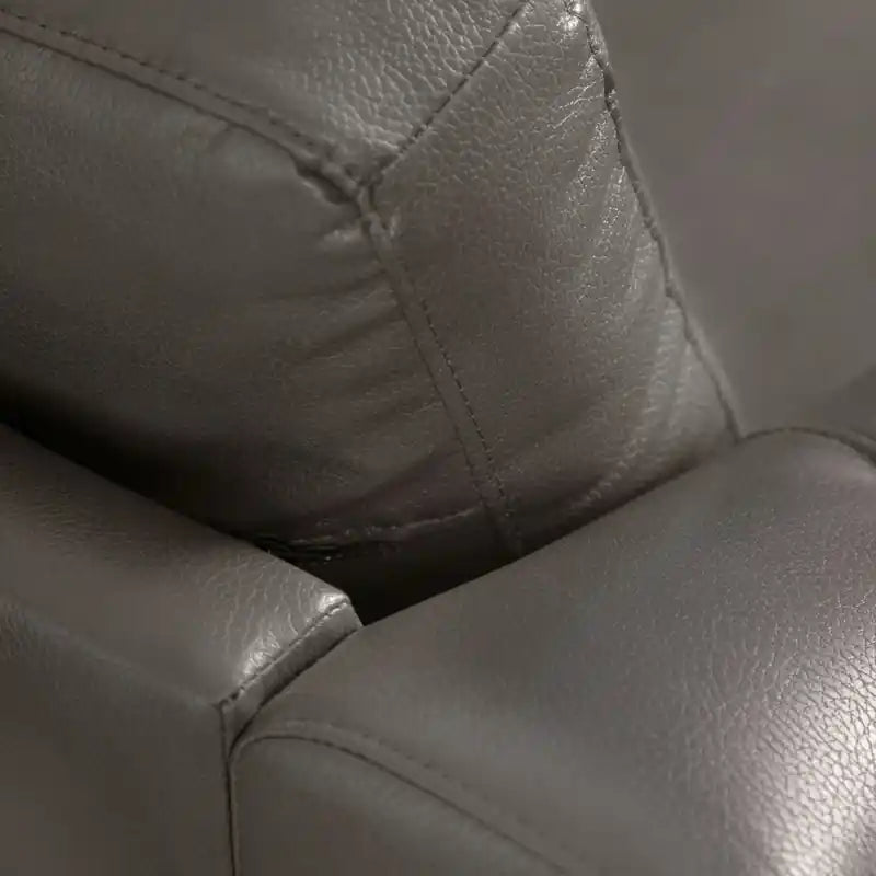 Canapé 40 places en tissu imitation cuir avec capitonnage à boutons