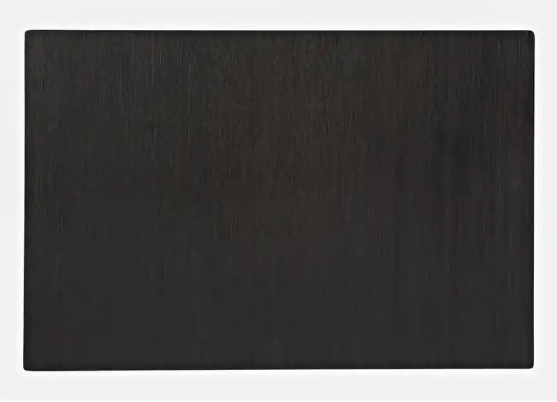 Table de chevet rustique 16" avec rangement et étagère - Bois anthracite